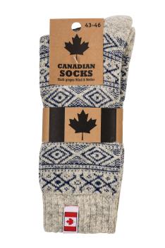 2 Paar TippTexx 24 Canadian Socks THERMO-Wollsocken